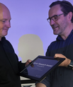 Chris Ellegaard receives the award